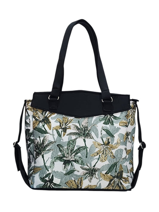 Blossom Breeze Black Executive Tote