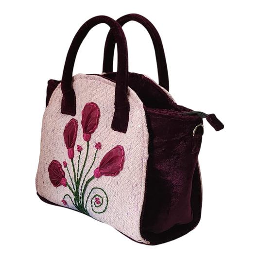 Blossom Red Dome Handbag