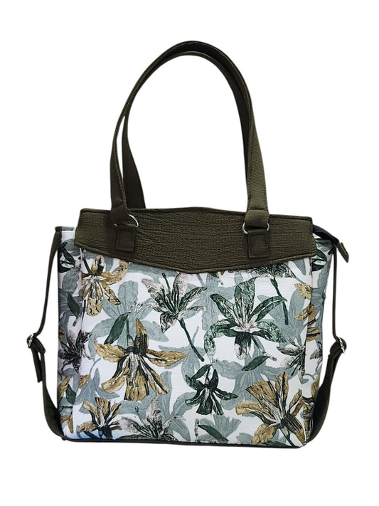 Blossom Breeze Green Executive Tote