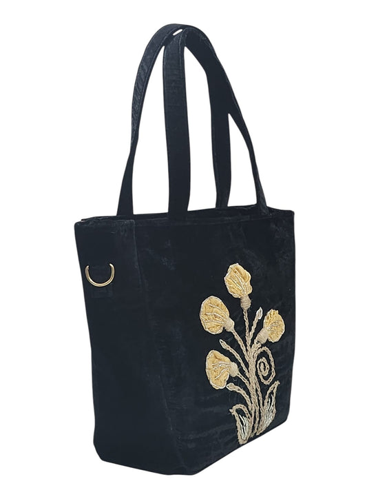 Embroidered Charm Yellow Floral