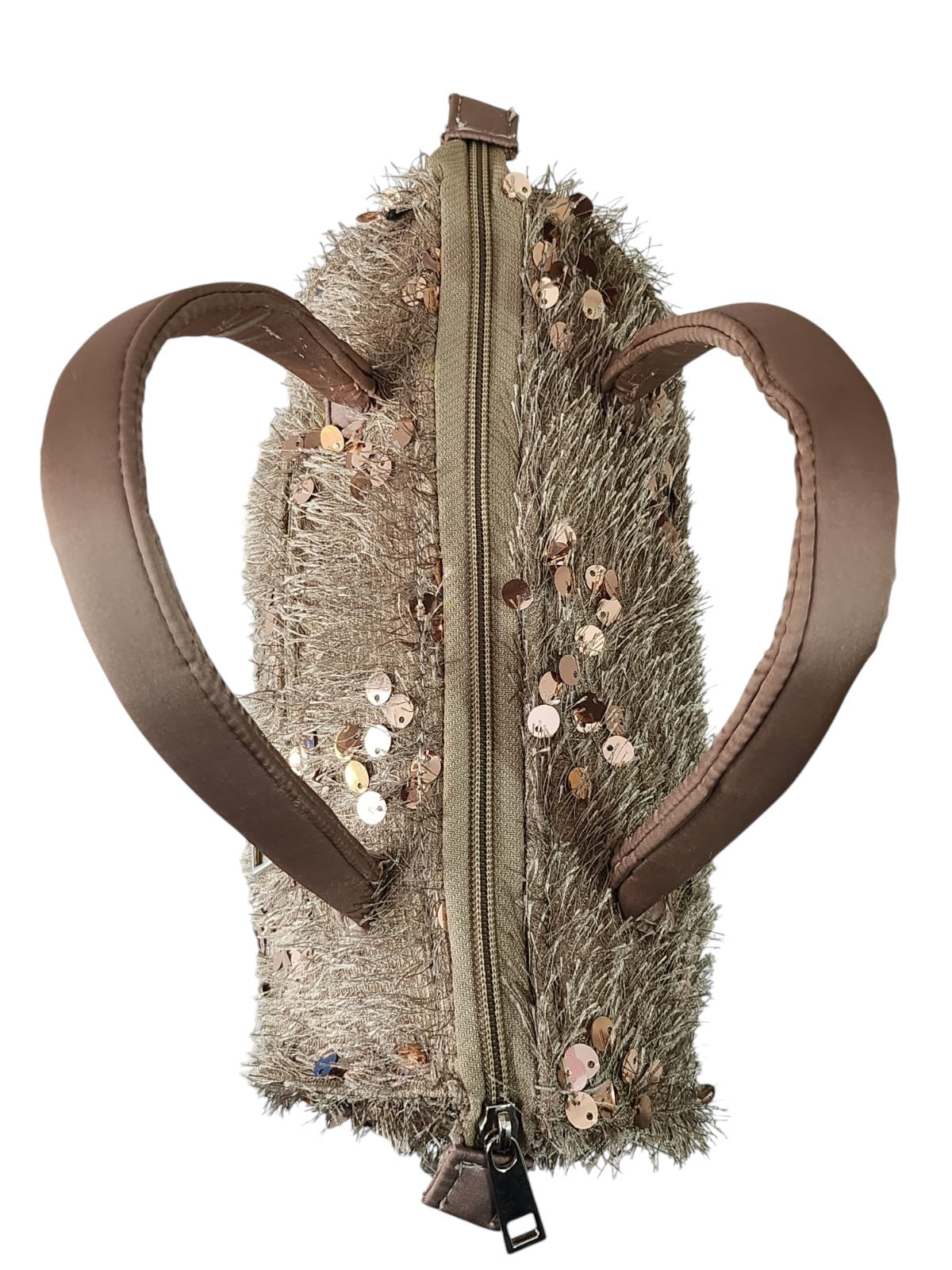 Luminous Golden Sling Handbag