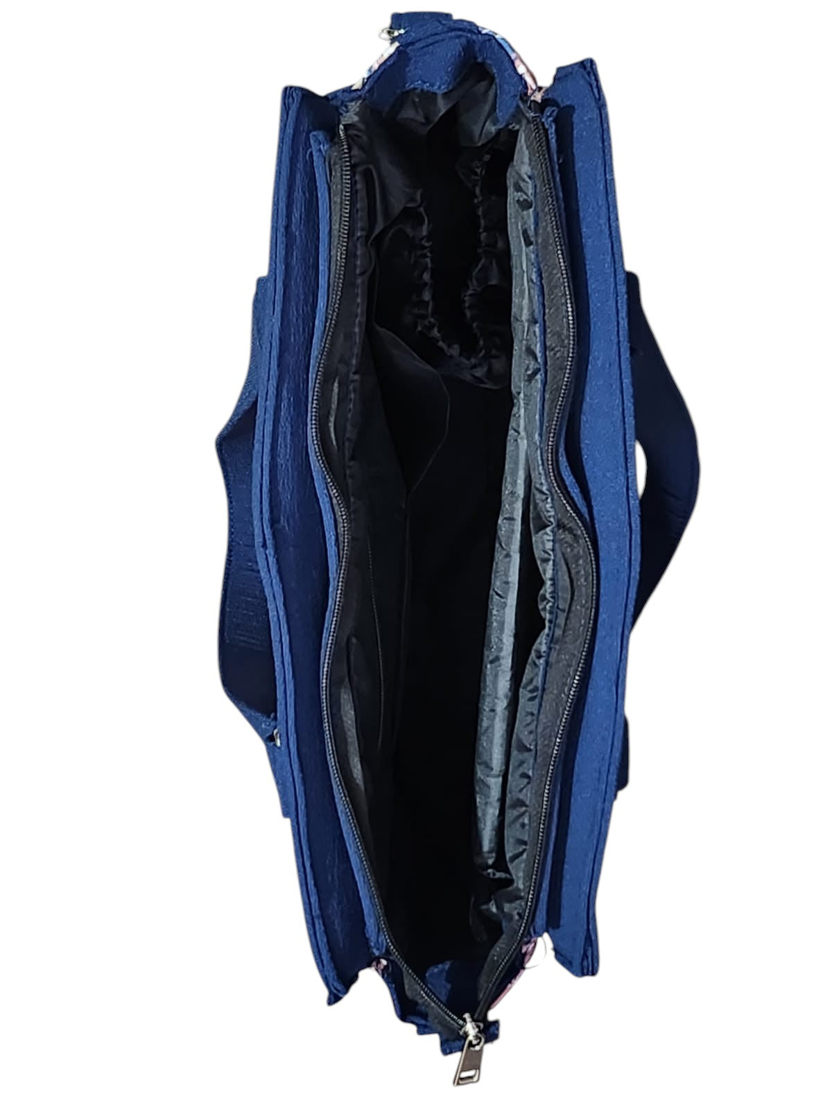 Azure Petal Black Executive Tote