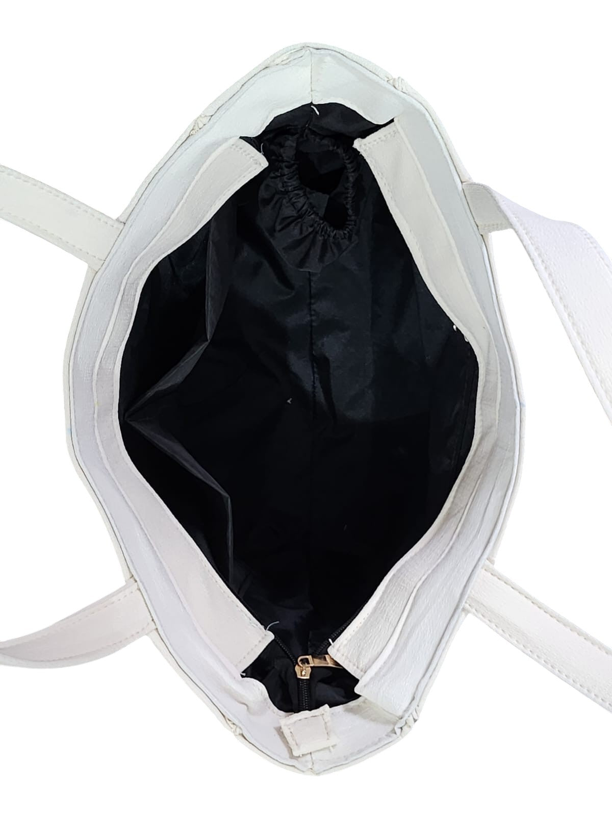 Blue Petal White Bag