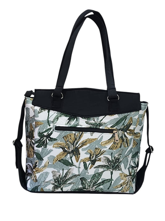 Blossom Breeze Black Executive Tote