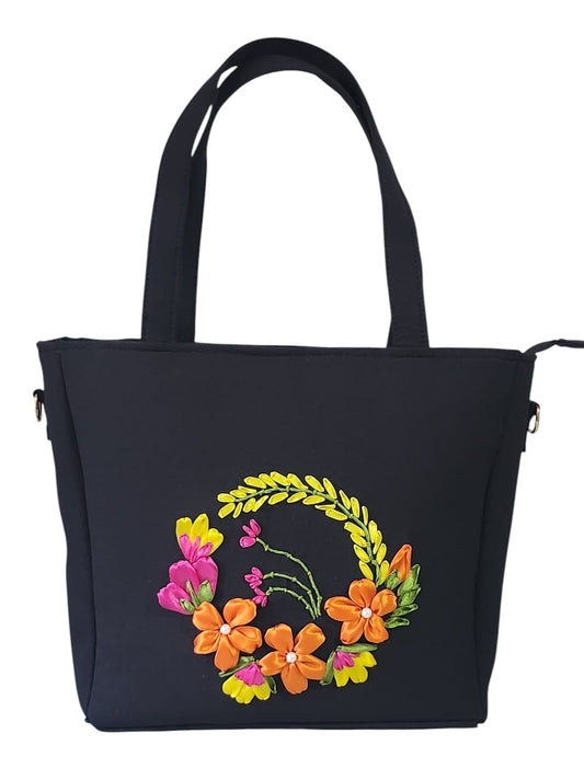 Blossom & Charcoal Bag