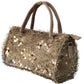 Luminous Golden Sling Handbag