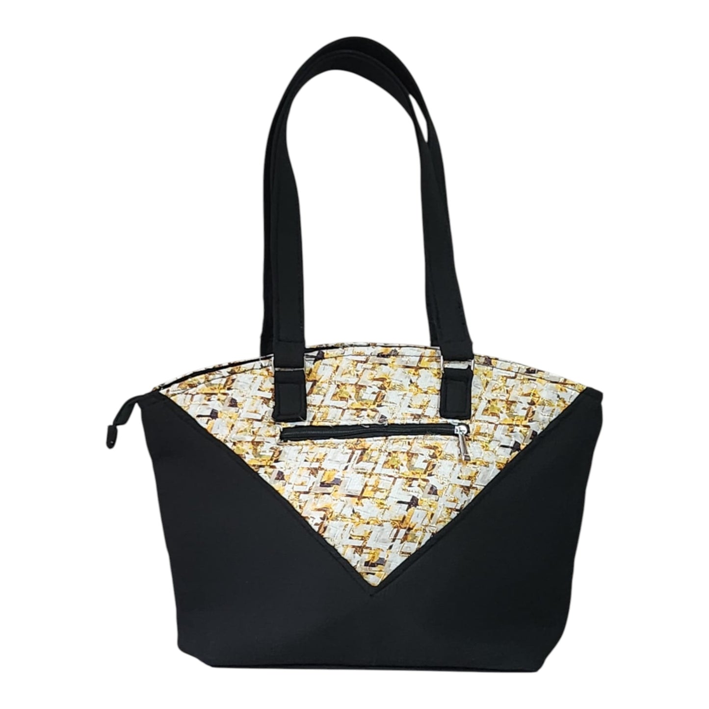 Geometry Theme Mesh Pattern Tote Handbag