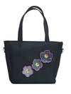 Blue Petal & Charcoal Bag