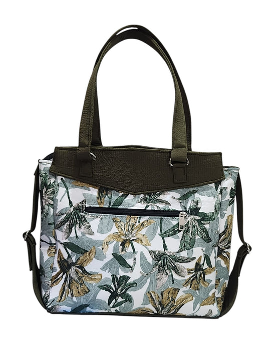 Blossom Breeze Green Executive Tote