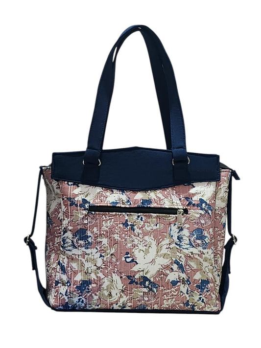 Azure Petal Black Executive Tote