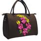 Floral Ring Charcoal Duffle