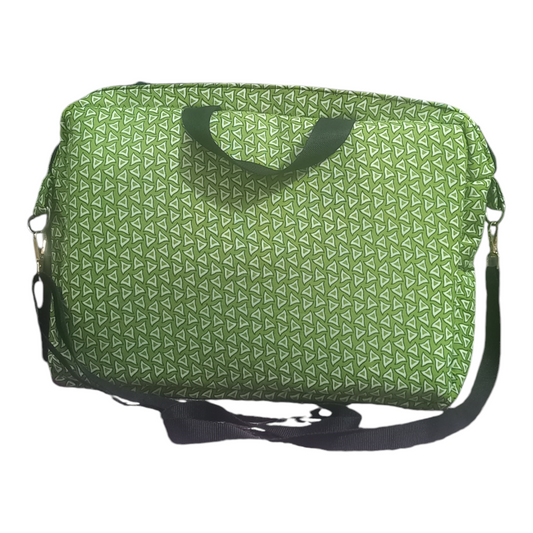 Green Patterned Office Laptop Designer Handbags