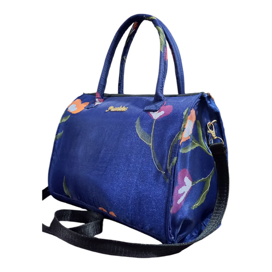 Blue Shine Duffle Handbags