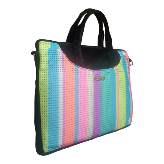 Multicolor Office Laptop Bag for Women