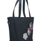 Blue Petal & Charcoal Bag
