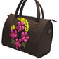 Floral Ring Charcoal Duffle
