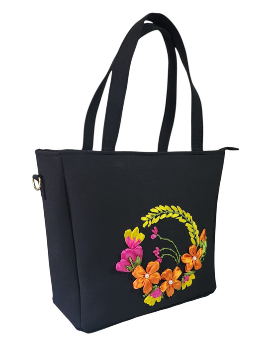 Blossom & Charcoal Bag
