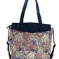 Azure Petal Black Executive Tote
