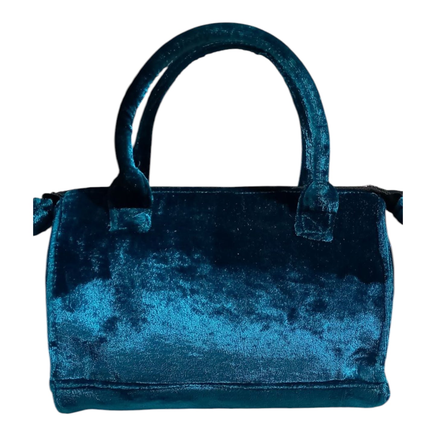Azure Velvet Elegance Bag