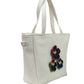 Blue Petal White Bag