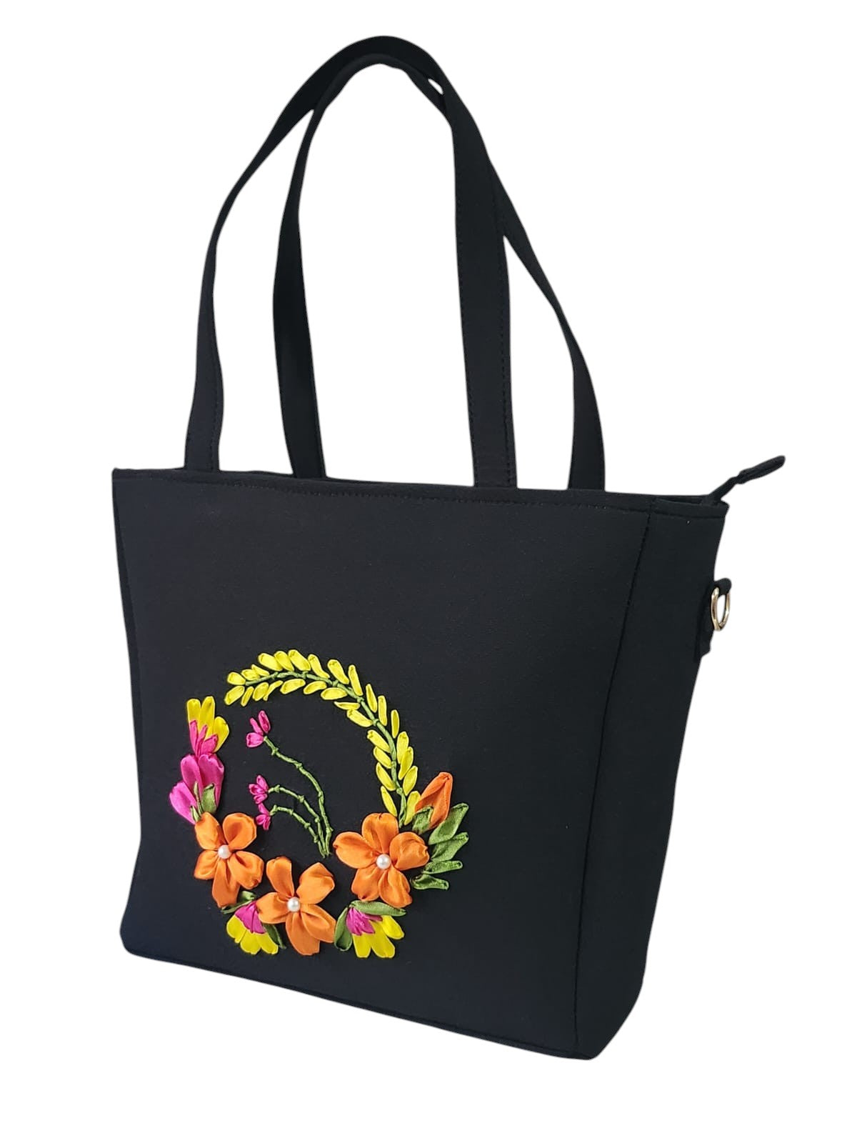 Blossom & Charcoal Bag