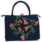 Floral Ring Blue Duffle