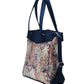 Azure Petal Black Executive Tote
