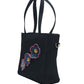 Blue Petal & Charcoal Bag