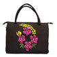 Floral Ring Charcoal Duffle