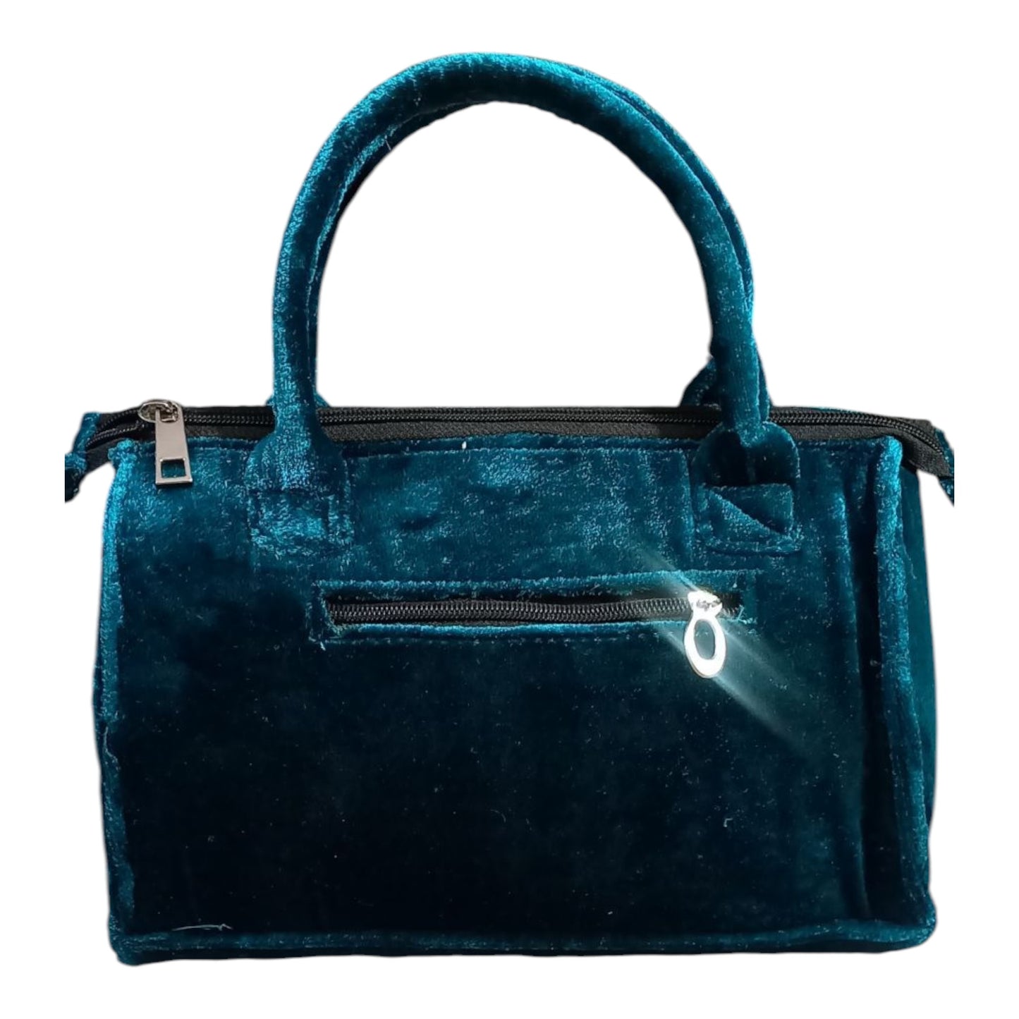 Azure Velvet Elegance Bag