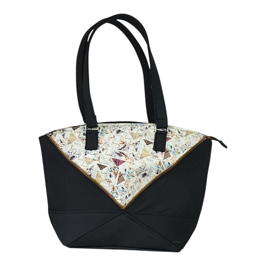 Geometry Theme Wave Texture Handbag