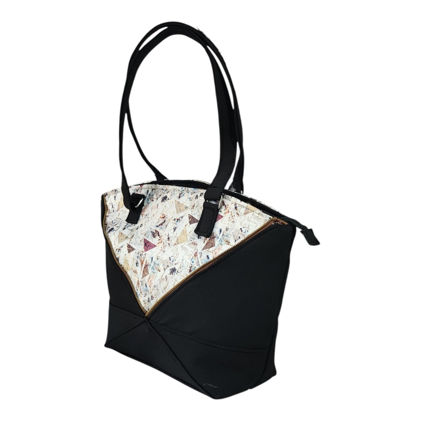 Geometry Theme Mesh Pattern Tote Handbag